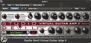 Плагин для моделирования усилителя Studio Devil концентрируется на получении правильного звука