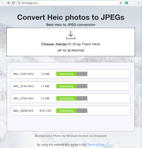 Онлайн инструмент для конвертации HEIC в JPG